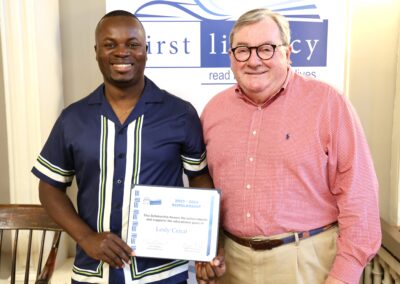 Jeff Beale First Literacy Scholarship Recipient Lesly