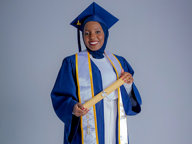Fleeing Persecution in Uganda, Mother of Two Leaves Career as a Journalist and Earns Degree in Nursing