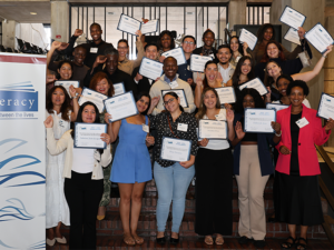 scholarship-ceremony-scholars-cheering-first-literacy-blog